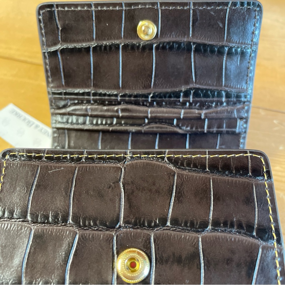 🍓🍓sold🍓🍓Dooney & Bourne Landon Trifold Wallet In Espresso W/Tags, Warranty - Picture 11 of 12